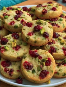 Cranberry & Pistachio Refrigerator Cookies