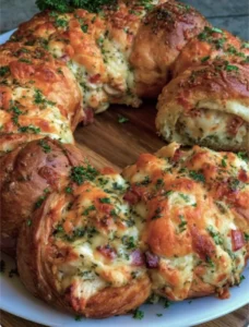 Creamy Chicken & Swiss Crescent Ring
