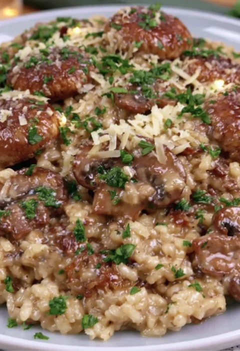 Creamy Mushroom Risotto