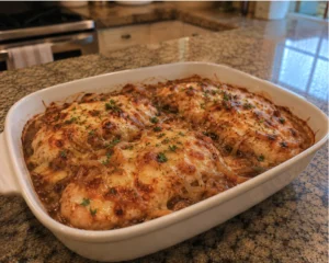 French Onion Chicken Bake