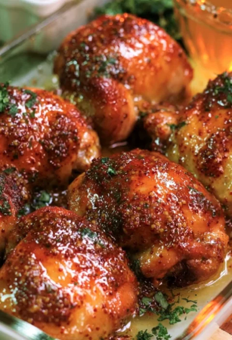 Honey Mustard Chicken Thighs