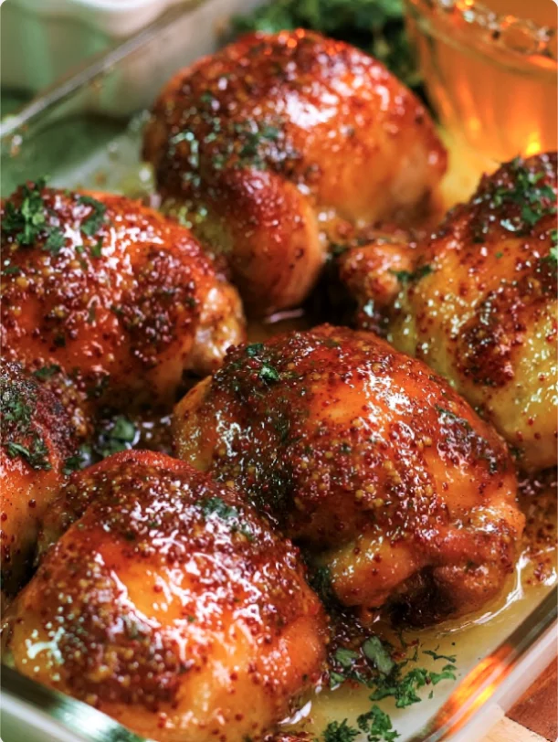 Honey Mustard Chicken Thighs