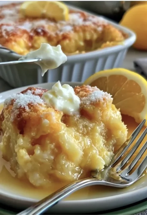 Magic Lemon Cobbler
