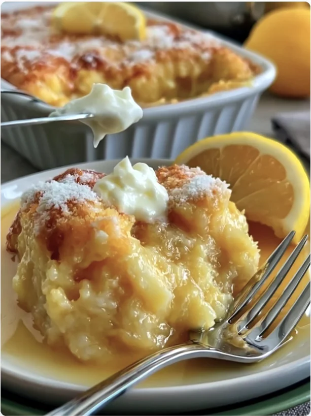 Magic Lemon Cobbler