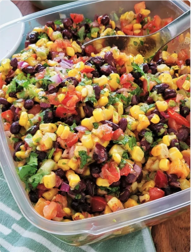 California Grilled Corn and Black Bean Salad