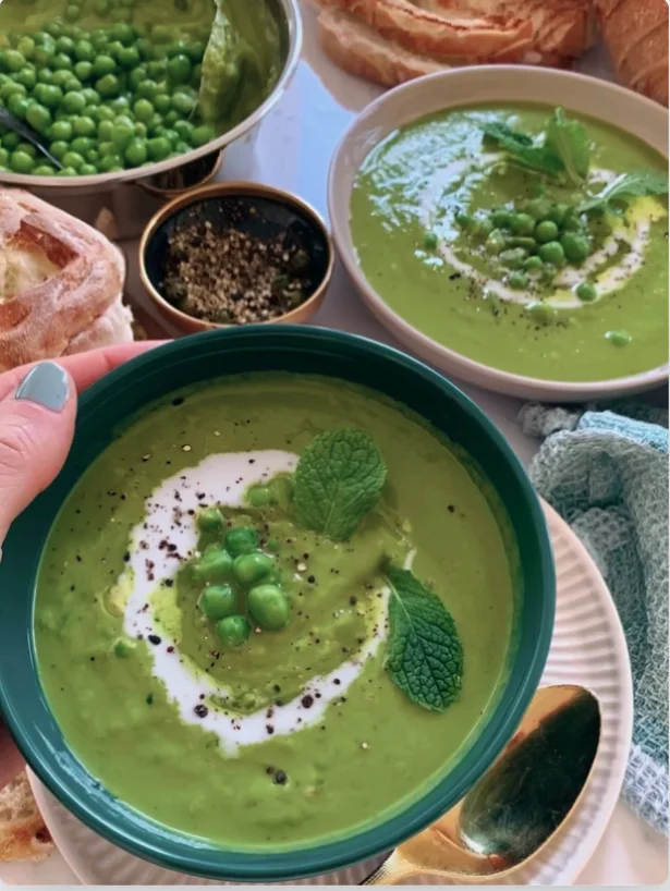 Chilled Pea and Mint Soup