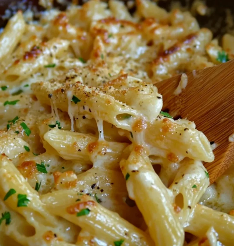 EASY Pot Garlic Parmesan Pasta