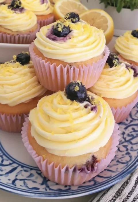 Lemon Blueberry Cupcakes