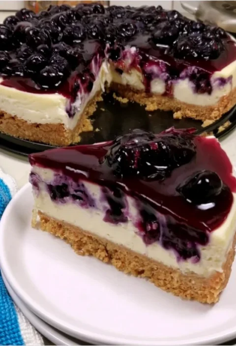 No-Bake Blueberry Cheesecake