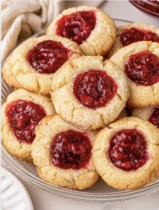 THIS Raspberry Thumbprint Cookies