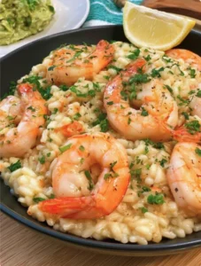 Summer Lemon and Shrimp Risotto