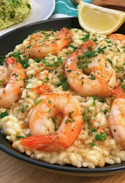 Summer Lemon and Shrimp Risotto