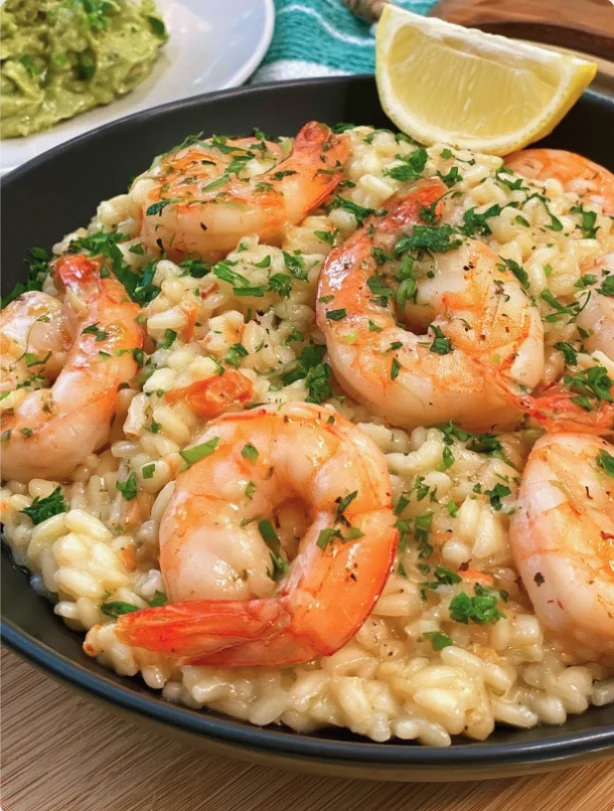 Summer Lemon and Shrimp Risotto