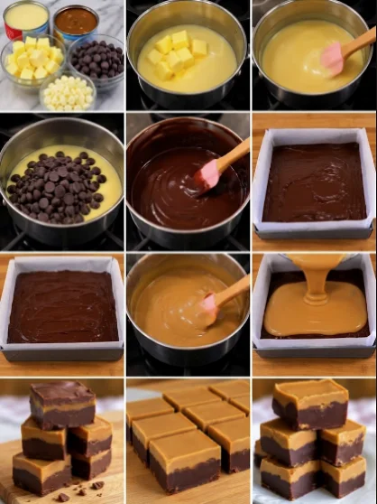 Chocolate Caramel Fudge