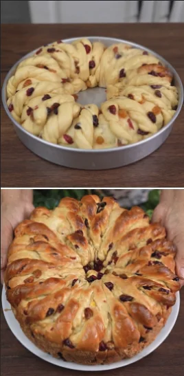 Festive Christmas Cranberry & Apricot Star Bread