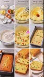 tutti Frutti Loaf Cake